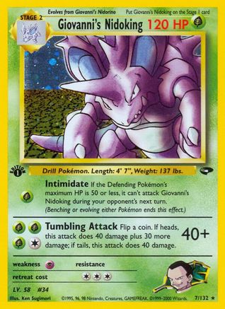 Giovanni's Nidoking (Unlimited Holofoil)