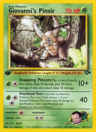 Giovanni's Pinsir (1st Edition)