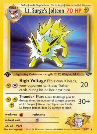 Lt. Surge's Jolteon (Unlimited)