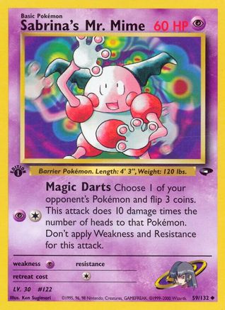 Sabrina's Mr. Mime (1st Edition)