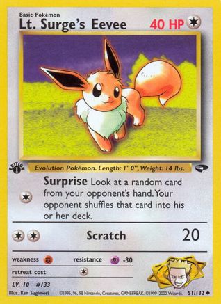 Lt. Surge's Eevee (Unlimited)