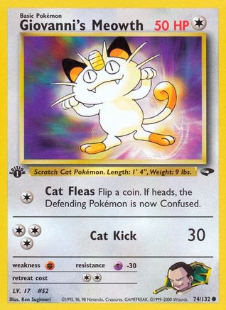 Giovanni's Meowth (74) (1st Edition)
