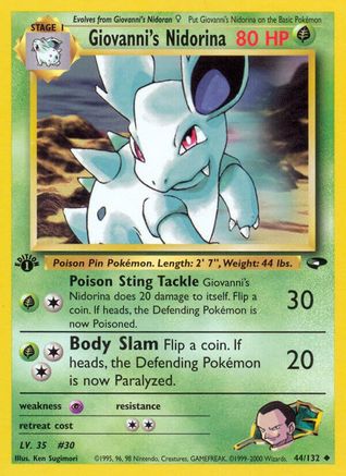 Giovanni's Nidorina (1st Edition)
