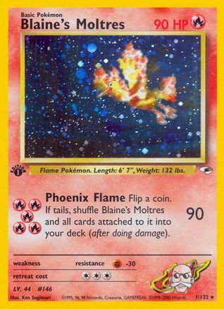 Blaine's Moltres (1st Edition Holofoil)