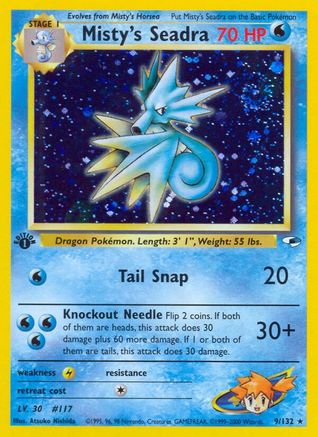 Misty's Seadra (1st Edition Holofoil)