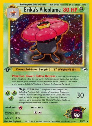 Erika's Vileplume (Unlimited Holofoil)