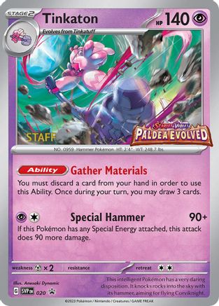 Tinkaton - 020 (Prerelease) [Staff] (Holofoil)