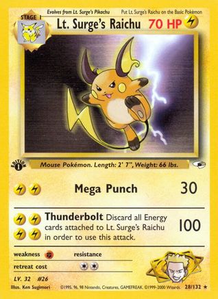Lt. Surge's Raichu (Unlimited)