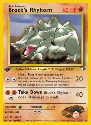 Brock's Rhyhorn (22) (1st Edition)
