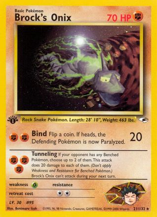 Brock's Onix (21) (1st Edition)