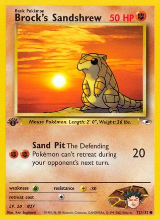 Brock's Sandshrew (72) (1st Edition)
