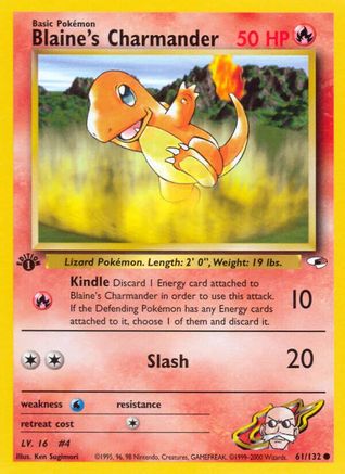 Blaine's Charmander (1st Edition)