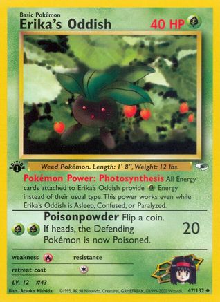Erika's Oddish (47) (1st Edition)