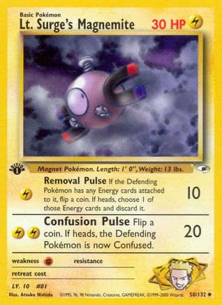 Lt. Surge's Magnemite (50) (1st Edition)