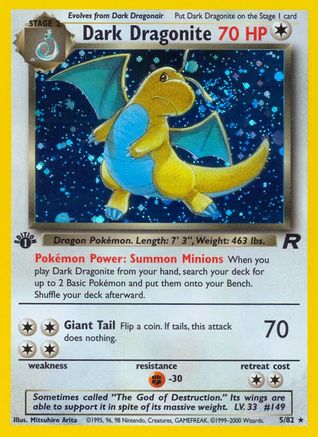 Dark Dragonite (5) (Unlimited Holofoil)