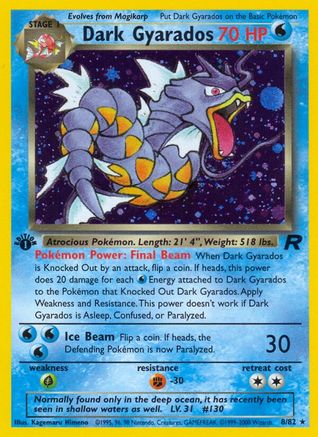 Dark Gyarados (8) (Unlimited Holofoil)