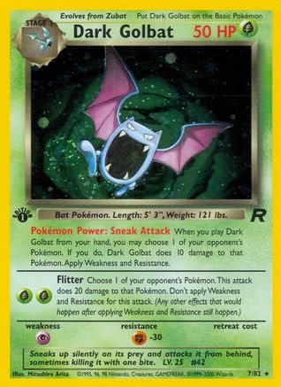 Dark Golbat (7) (1st Edition Holofoil)