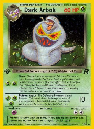 Dark Arbok (2) (1st Edition Holofoil)