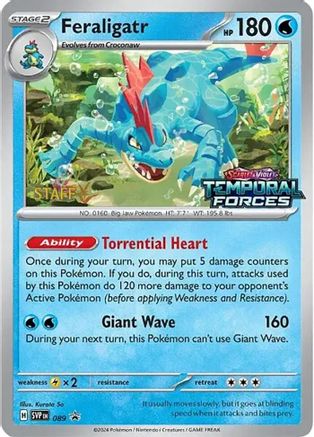 Feraligatr - 089 (Prerelease) [Staff] (Holofoil)