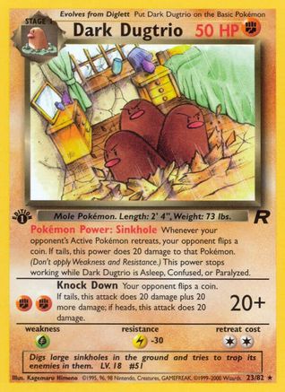 Dark Dugtrio (23) (1st Edition)