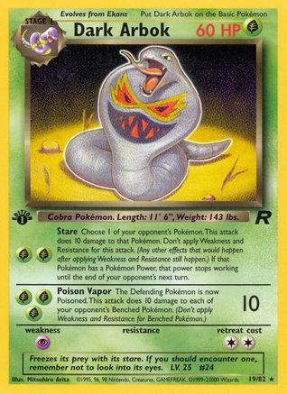 Dark Arbok (19) (1st Edition)