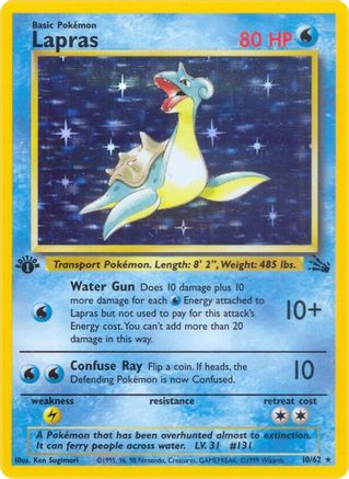 Lapras (10) (1st Edition Holofoil)