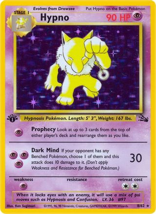 Hypno (8) (1st Edition Holofoil)