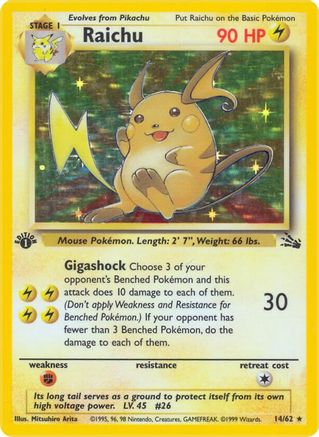 Raichu (14) (Unlimited Holofoil)