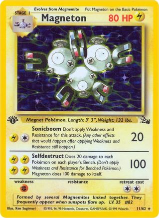 Magneton (11) (1st Edition Holofoil)