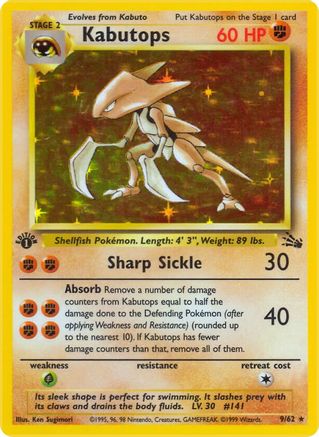 Kabutops (9) (Unlimited Holofoil)