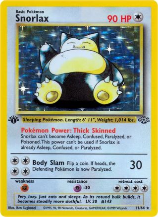 Snorlax (11) (1st Edition Holofoil)