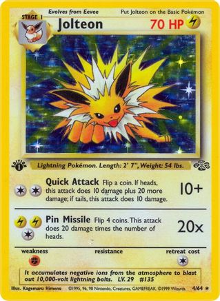 Jolteon (4) (1st Edition Holofoil)