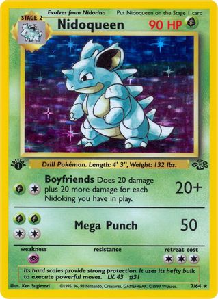 Nidoqueen (7) (1st Edition Holofoil)