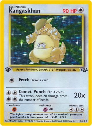 Kangaskhan (5) (1st Edition Holofoil)