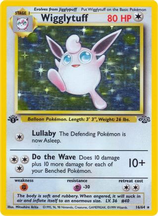 Wigglytuff (16) (1st Edition Holofoil)