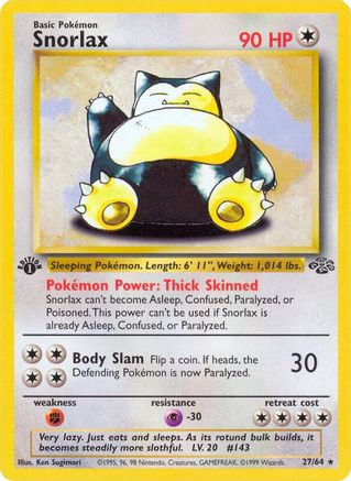Snorlax (27) (1st Edition)