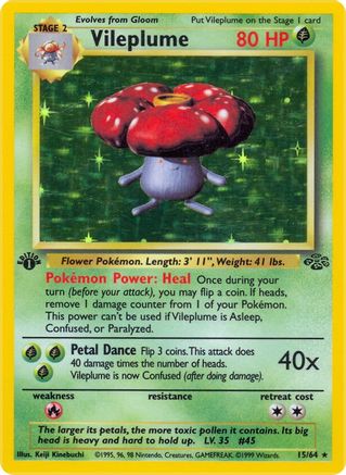 Vileplume (15) (Unlimited Holofoil)