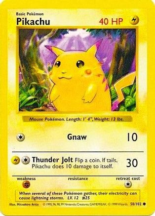 Pikachu (Red Cheeks) (1st Edition)