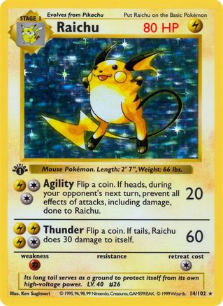 Raichu (Unlimited Holofoil)