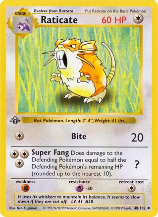 Raticate (1st Edition)