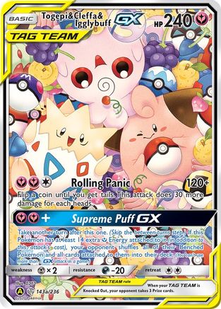 Togepi & Cleffa & Igglybuff GX - 143a/236 (Holofoil)