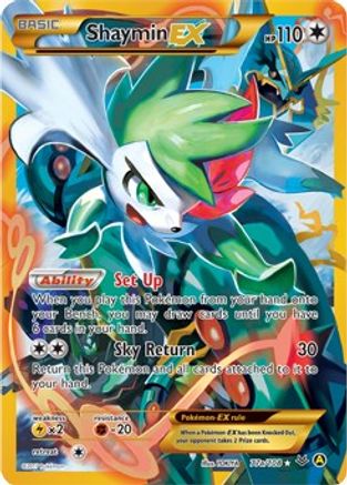 Shaymin EX - 77a/108 (Holofoil)
