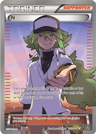 N (Supporter) - 105a/124 (Holofoil)