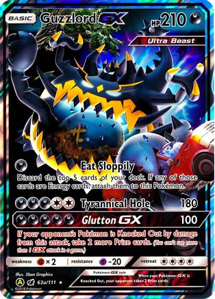 Guzzlord GX - 63a/111 (Holofoil)