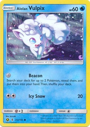 Alolan Vulpix - 21a/145 (Holofoil)