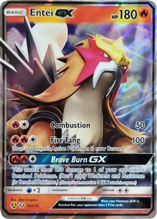 Entei GX - 10a/73 (Holofoil)