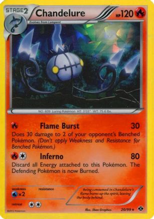 Chandelure - 20/99 (Cracked Ice Holo) (Holofoil)