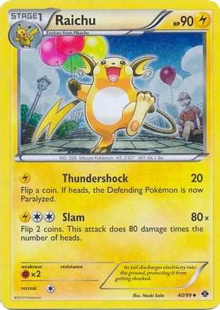 Raichu - 40/99 (Cosmos Holo) (Holofoil)