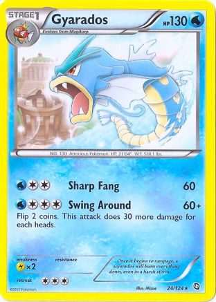 Gyarados - 24/124 (Cosmos Holo) (Holofoil)