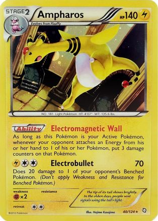 Ampharos - 40/124 (Cosmos Holo) (Holofoil)
